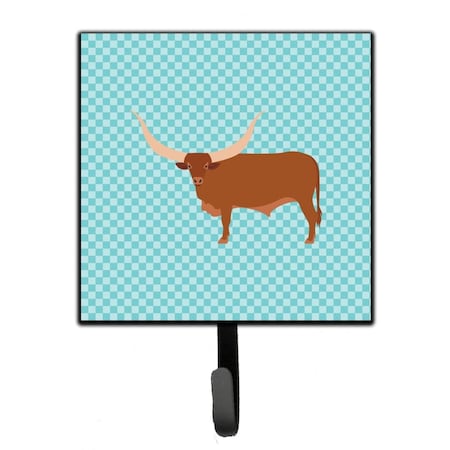 Carolines Treasures Ankole-Watusu Cow Blue Check Leash or Key Holder BB7997SH4
